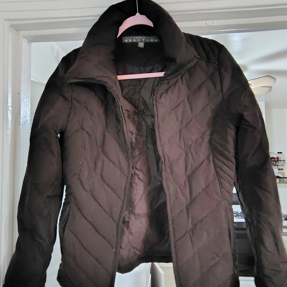 Reaction by Kenneth Cole size small puffy jacket Brown Made with DOWN & FEATHERS